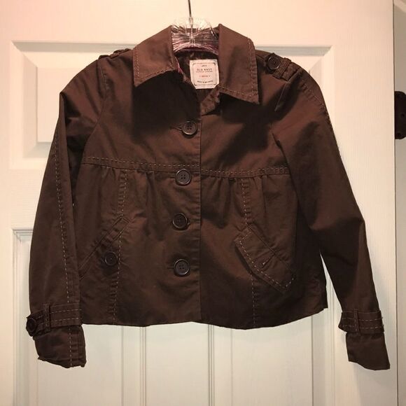 (5/$25) Old Navy Brown Girls Jacket - Picture 1 of 3